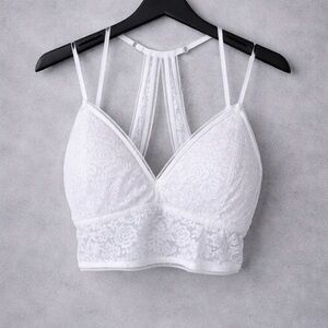 Maidenform White Lace Strappy Bralette